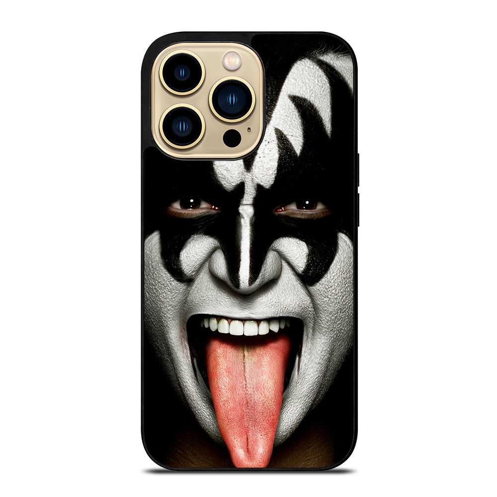 KISS BAND GENE SIMMONS FACE iPhone 14 Pro Max Case Cover