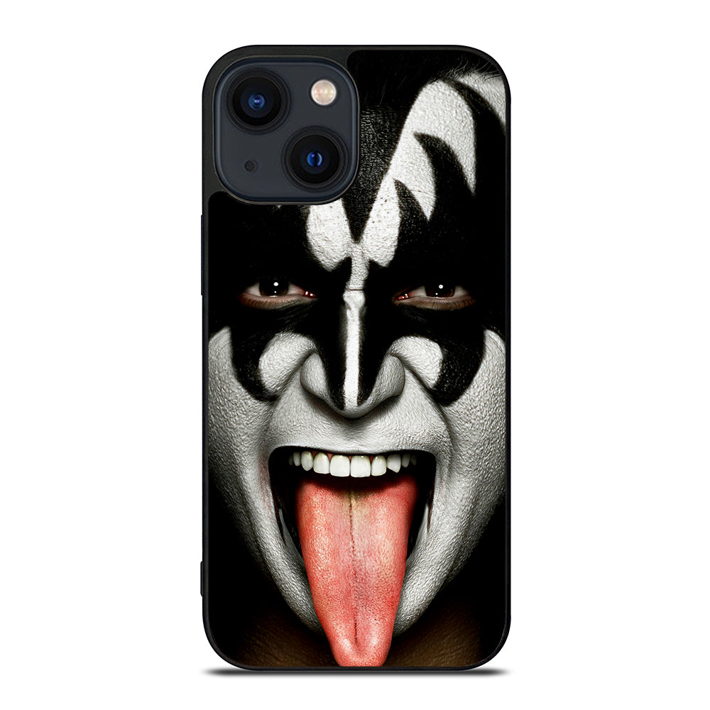 KISS BAND GENE SIMMONS FACE iPhone 14 Plus Case Cover