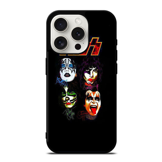KISS BAND SIGNATURE iPhone 15 Pro Case Cover