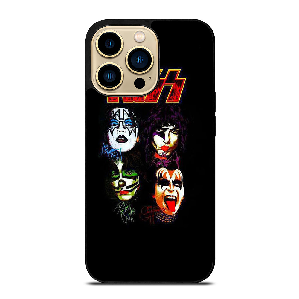 KISS BAND SIGNATURE iPhone 14 Pro Max Case Cover