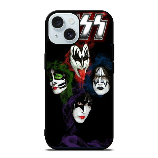 KISS METAL BAND FACE iPhone 15 Case Cover