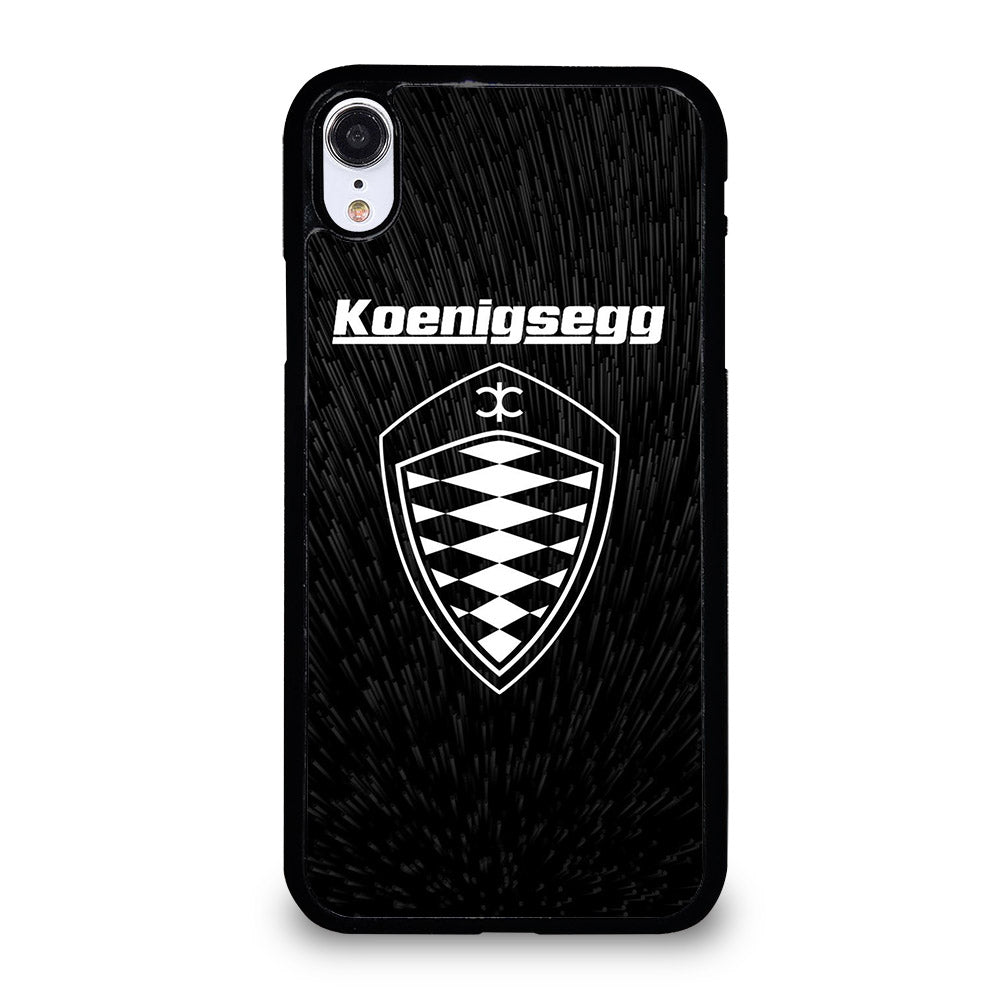 KOENIGSEGG LOGO BLACK iPhone XR Case Cover