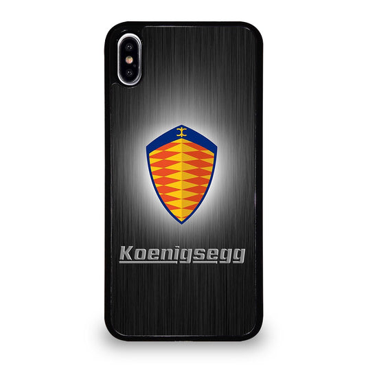 KOENIGSEGG METAL LOGO iPhone XS Max Case Cover