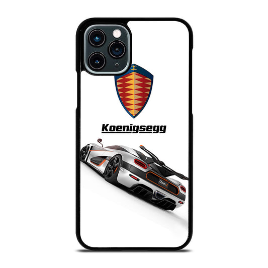 KOENIGSEGG WHITE CAR iPhone 11 Pro Case Cover