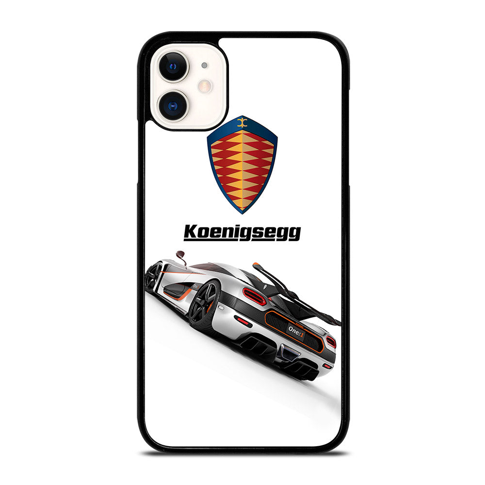 KOENIGSEGG WHITE CAR iPhone 11 Case Cover