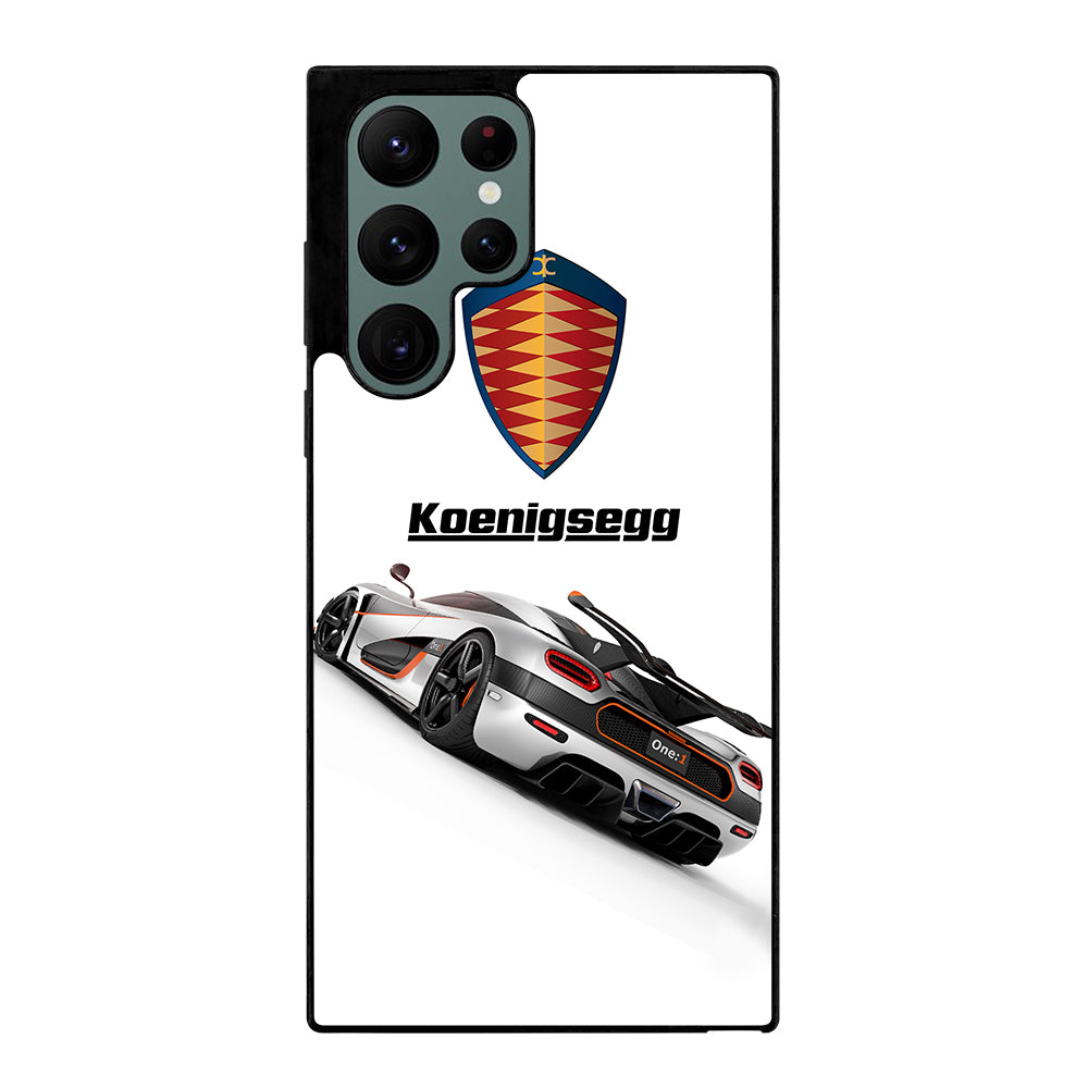 KOENIGSEGG WHITE CAR Samsung Galaxy S22 Ultra Case Cover