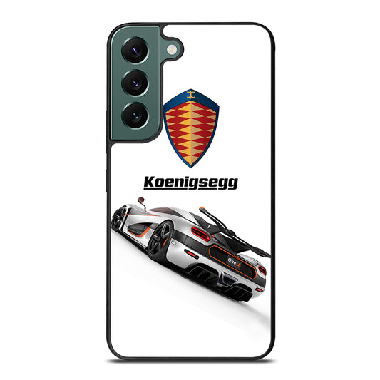 KOENIGSEGG WHITE CAR Samsung Galaxy S22 Case Cover