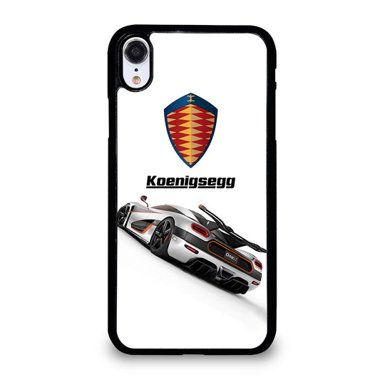 KOENIGSEGG WHITE CAR iPhone XR Case Cover