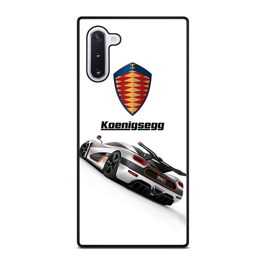 KOENIGSEGG WHITE CAR Samsung Galaxy Note 10 Case Cover