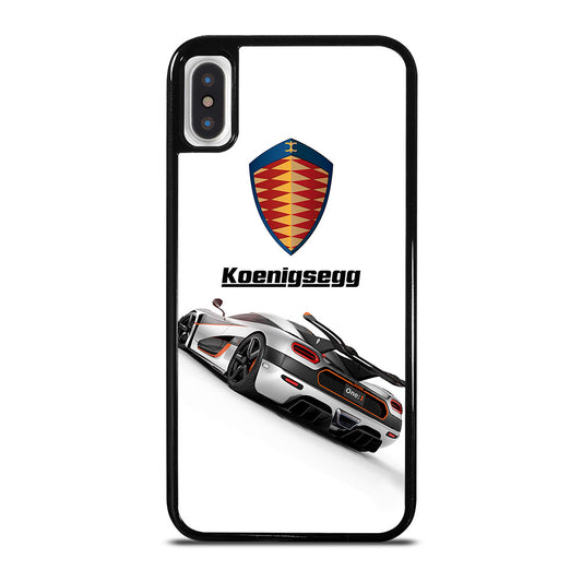 KOENIGSEGG WHITE CAR iPhone X / XS Case Cover