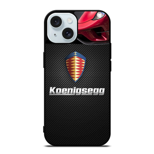 KOENIGSEGG CARBON LOGO iPhone 15 Case Cover