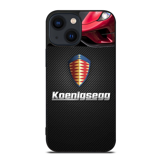 KOENIGSEGG CARBON LOGO iPhone 14 Plus Case Cover