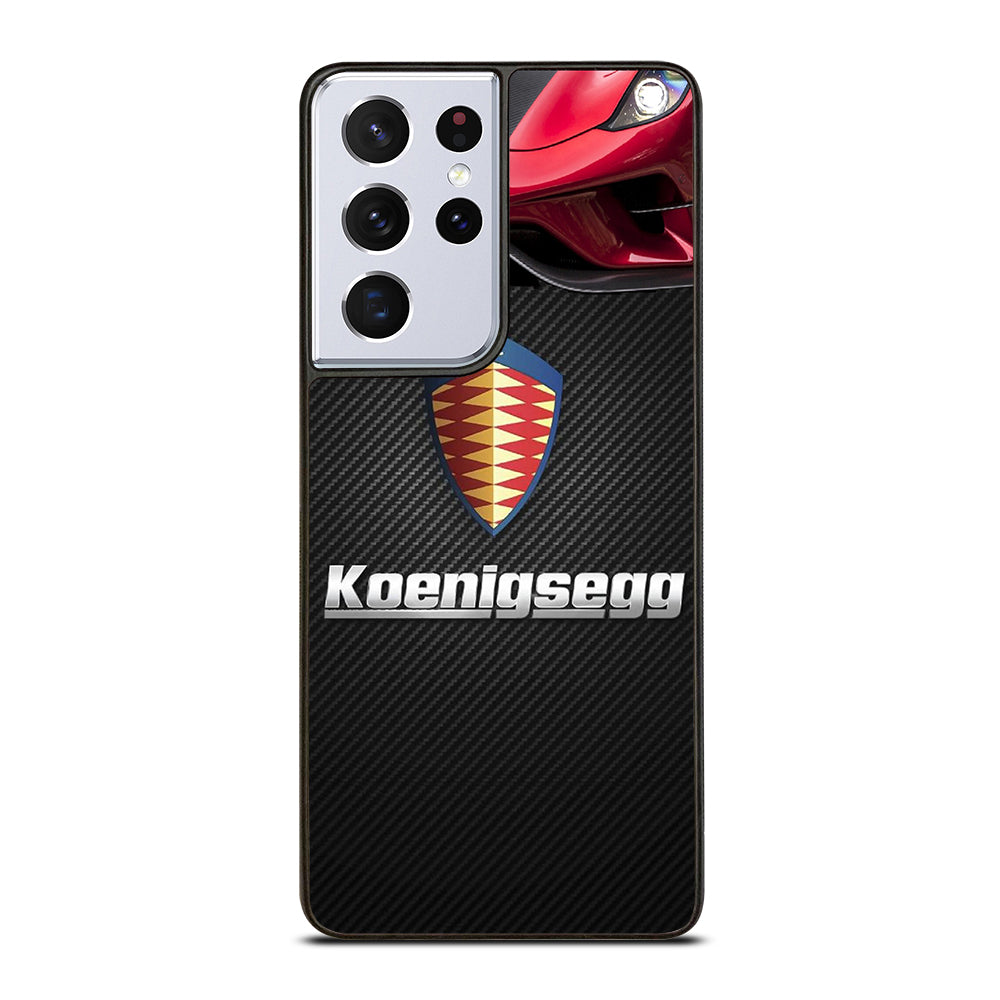 KOENIGSEGG CARBON LOGO Samsung Galaxy S21 Ultra Case Cover