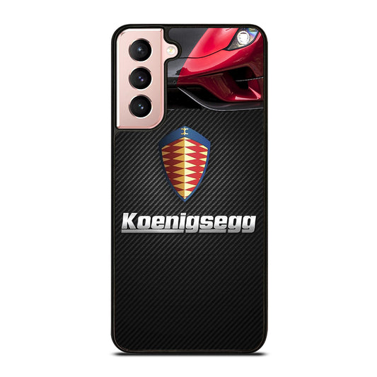 KOENIGSEGG CARBON LOGO Samsung Galaxy S21 Case Cover