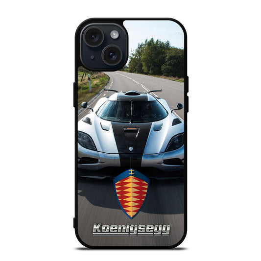 KOENIGSEGG CAR WHITE iPhone 15 Plus Case Cover