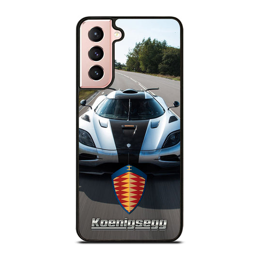 KOENIGSEGG CAR WHITE Samsung Galaxy S21 Case Cover