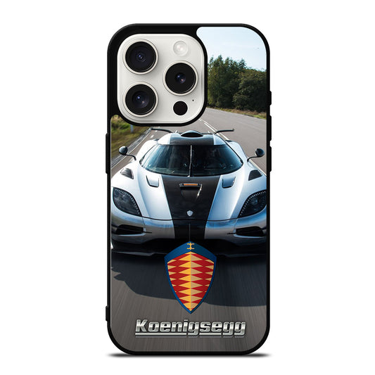 KOENIGSEGG CAR WHITE iPhone 15 Pro Case Cover