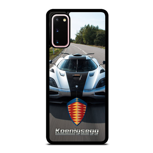 KOENIGSEGG CAR WHITE Samsung Galaxy S20 Case Cover