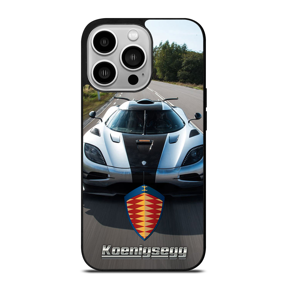 KOENIGSEGG CAR WHITE iPhone 14 Pro Case Cover