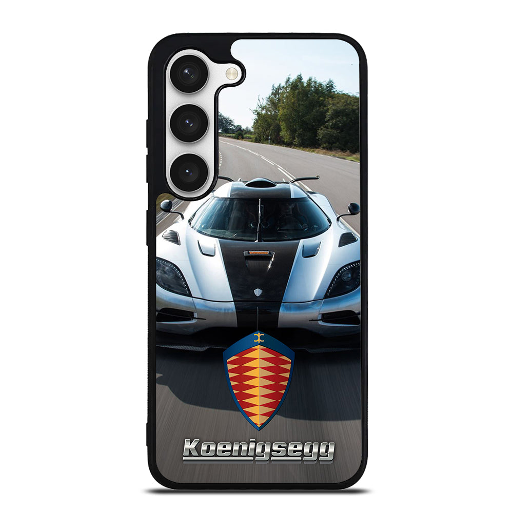 KOENIGSEGG CAR WHITE Samsung Galaxy S23 Case Cover
