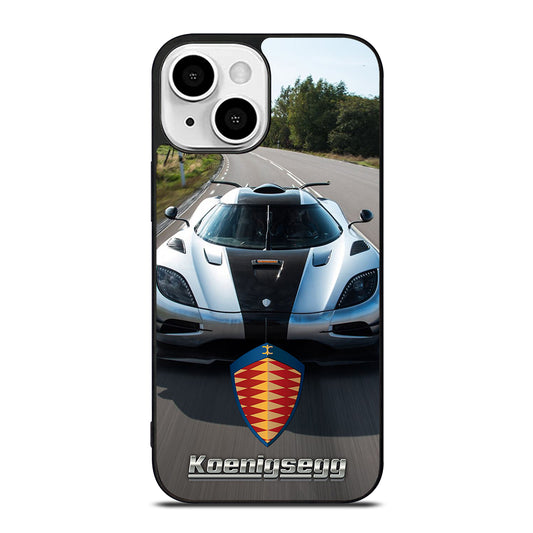 KOENIGSEGG CAR WHITE iPhone 13 Mini Case Cover