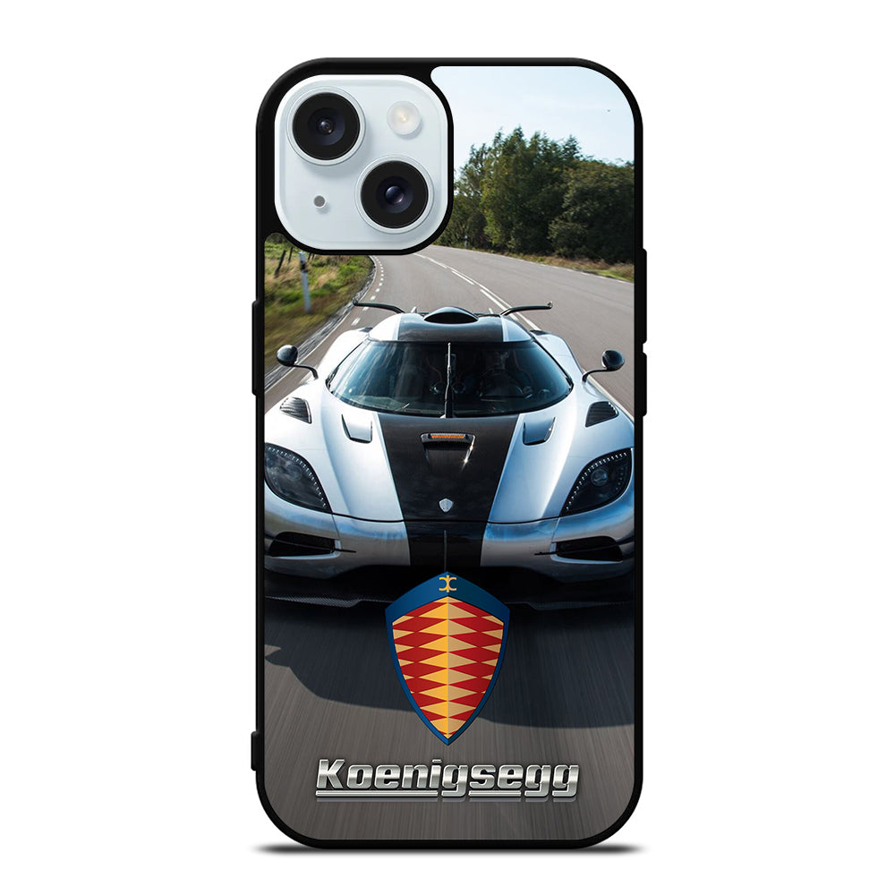 KOENIGSEGG CAR WHITE iPhone 15 Case Cover