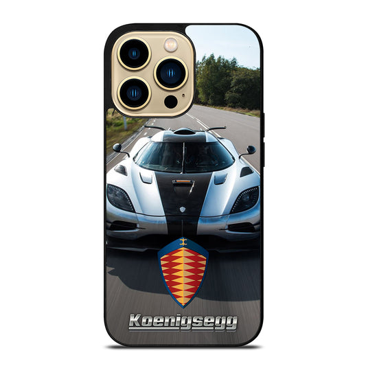 KOENIGSEGG CAR WHITE iPhone 14 Pro Max Case Cover