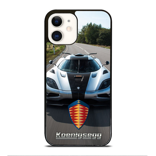 KOENIGSEGG CAR WHITE iPhone 12 Case Cover