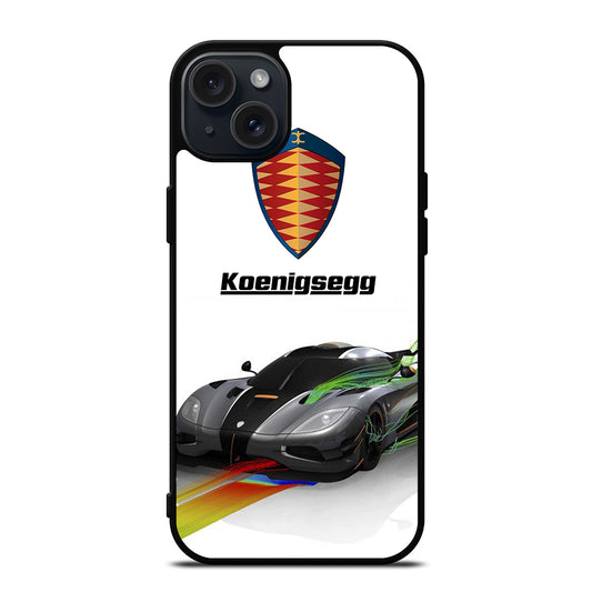 KOENIGSEGG GREY CAR iPhone 15 Plus Case Cover