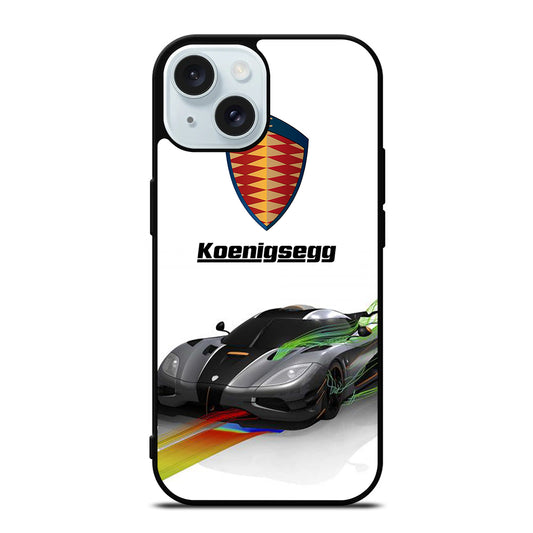 KOENIGSEGG GREY CAR iPhone 15 Case Cover
