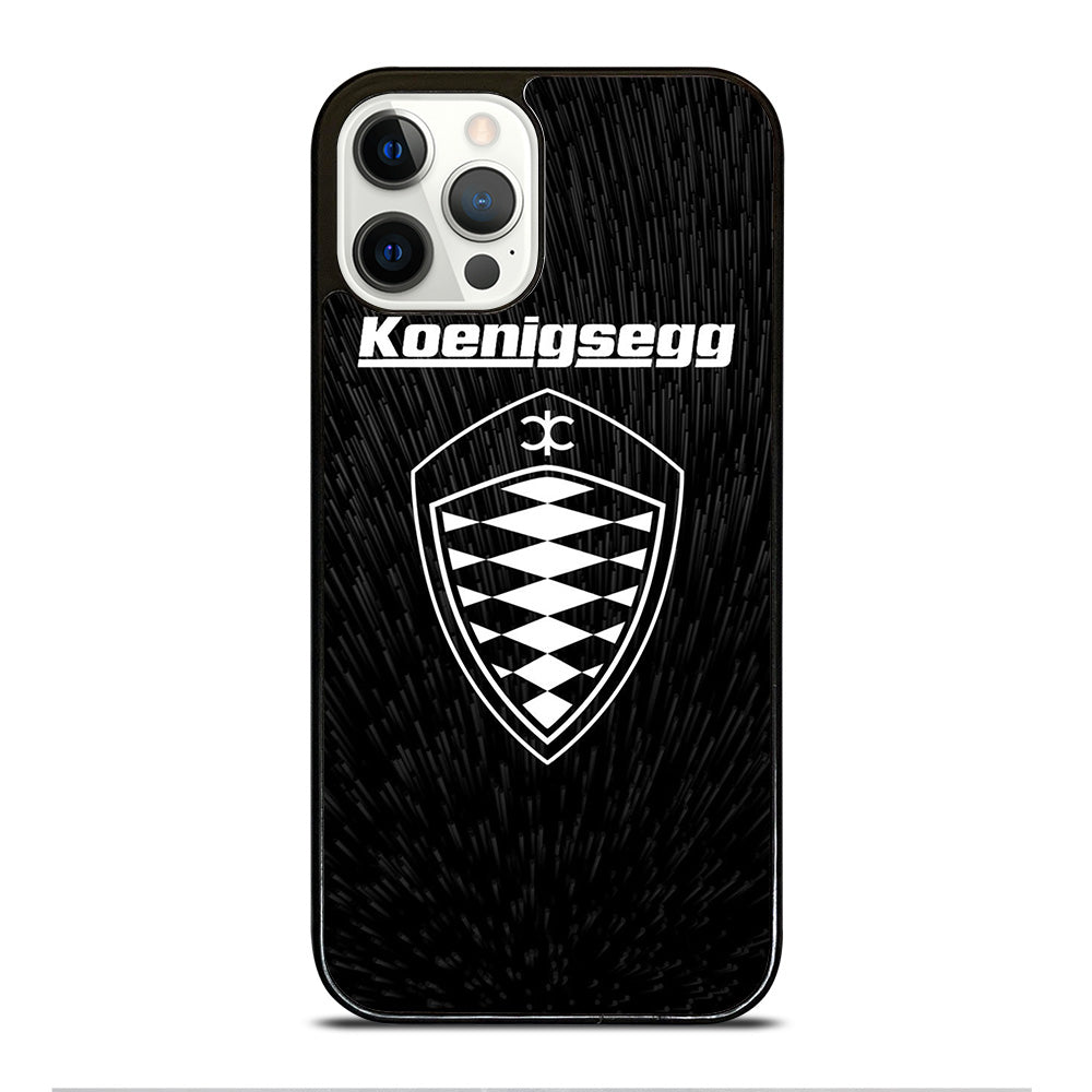 KOENIGSEGG LOGO BLACK iPhone 12 Pro Case Cover