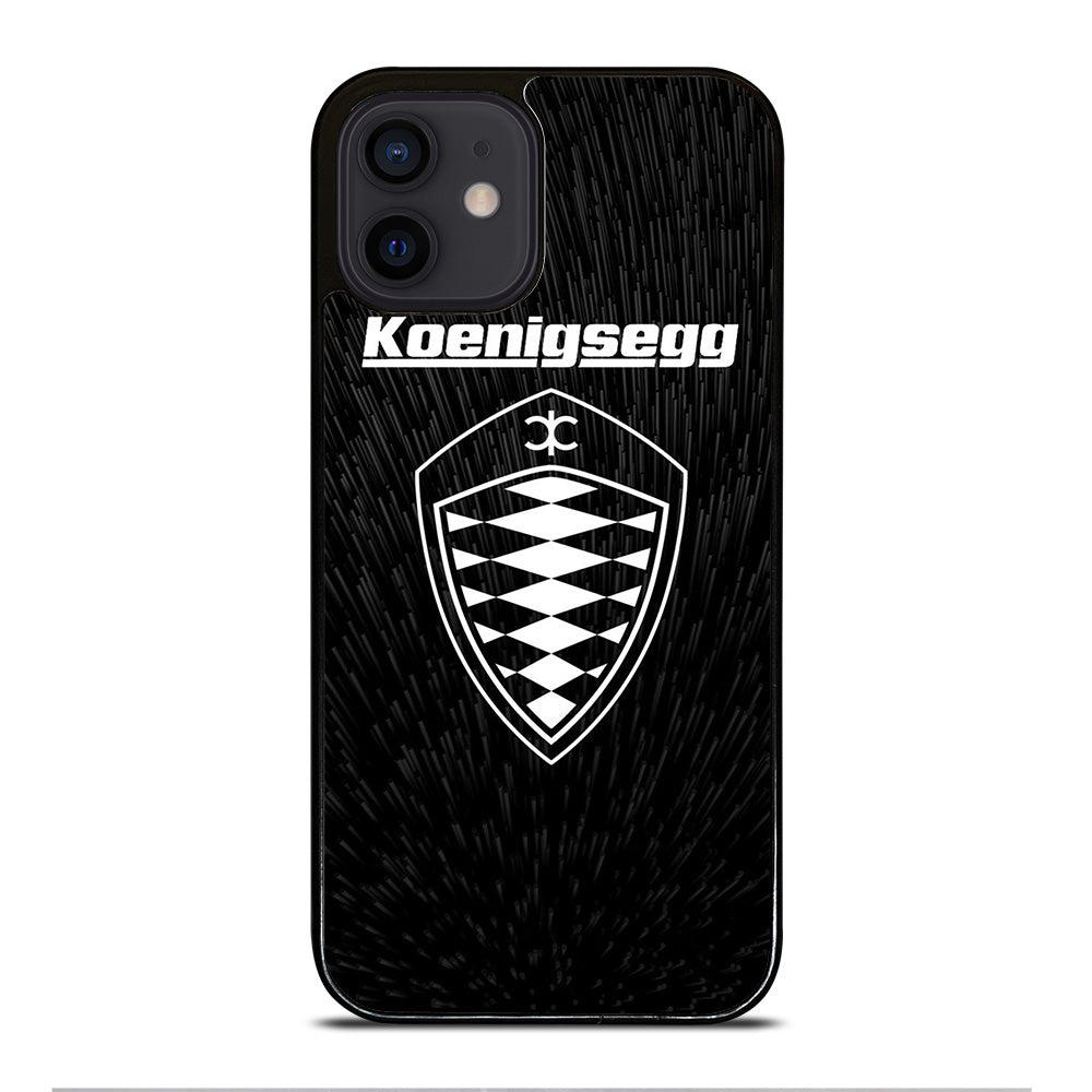 KOENIGSEGG LOGO BLACK iPhone 12 Mini Case Cover