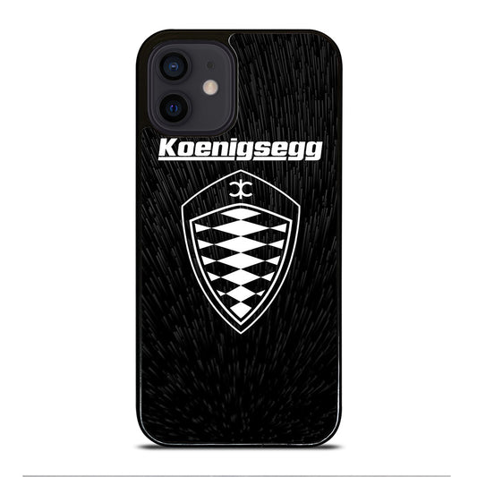 KOENIGSEGG LOGO BLACK iPhone 12 Mini Case Cover