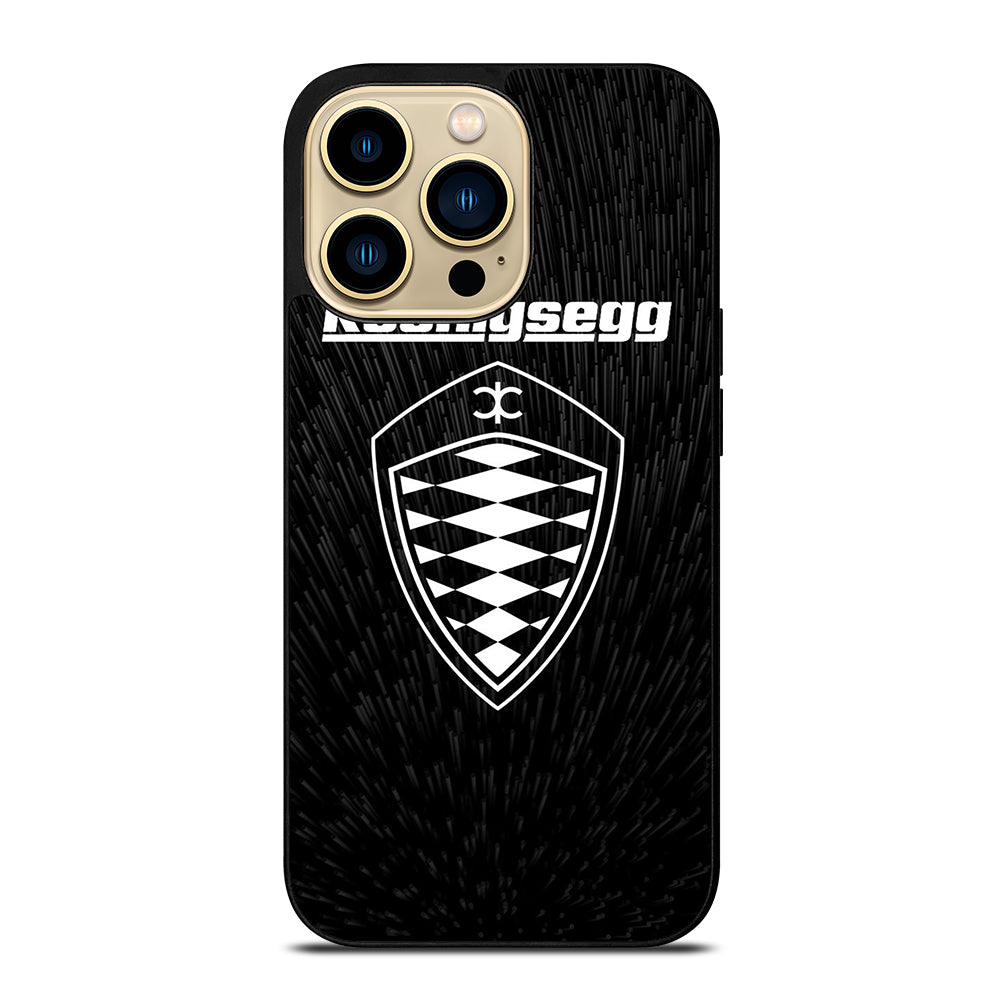 KOENIGSEGG LOGO BLACK iPhone 14 Pro Max Case Cover