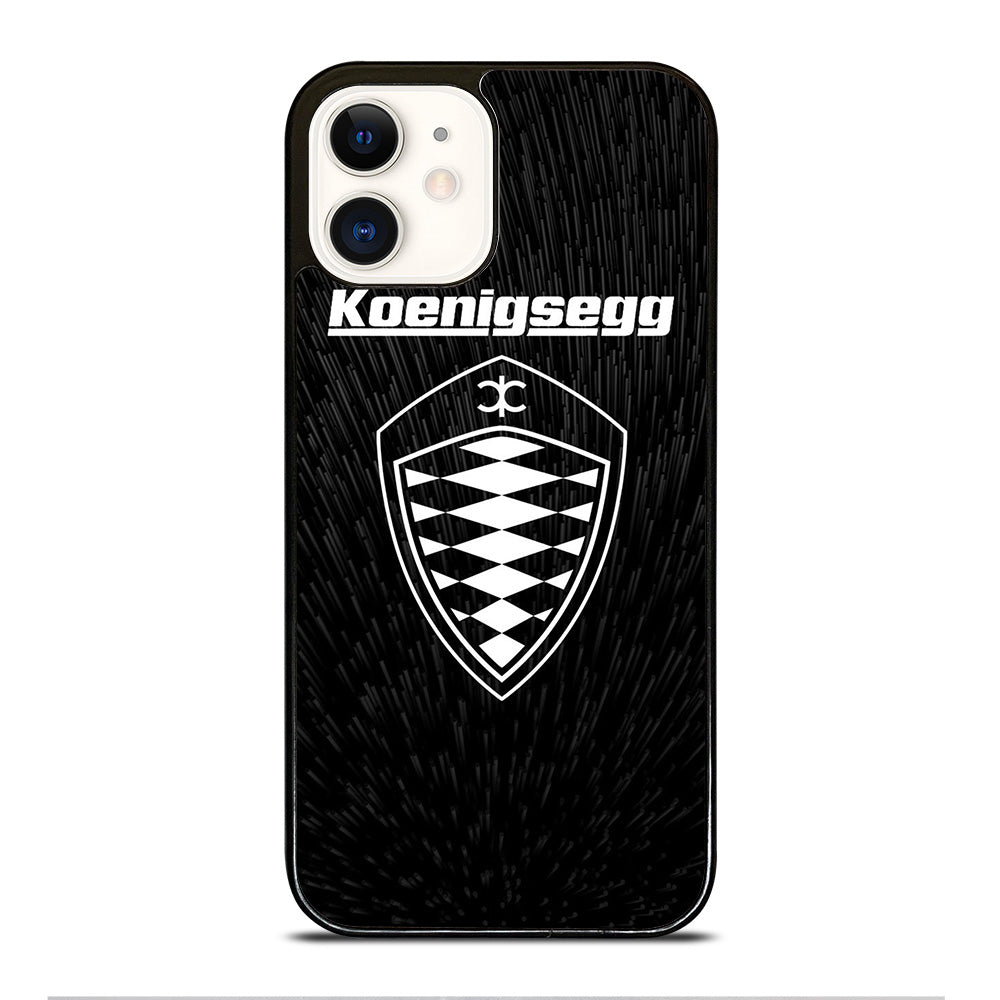 KOENIGSEGG LOGO BLACK iPhone 12 Case Cover