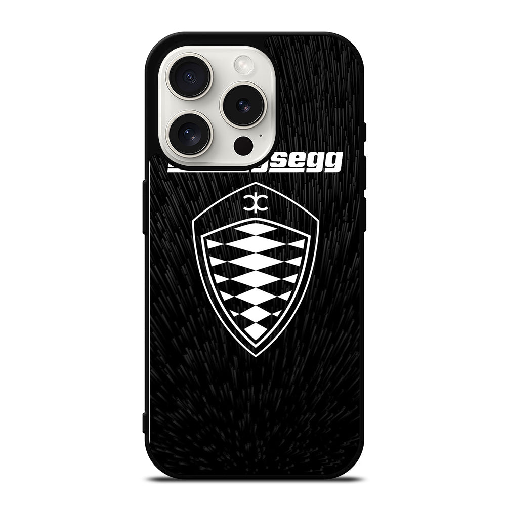 KOENIGSEGG LOGO BLACK iPhone 15 Pro Case Cover
