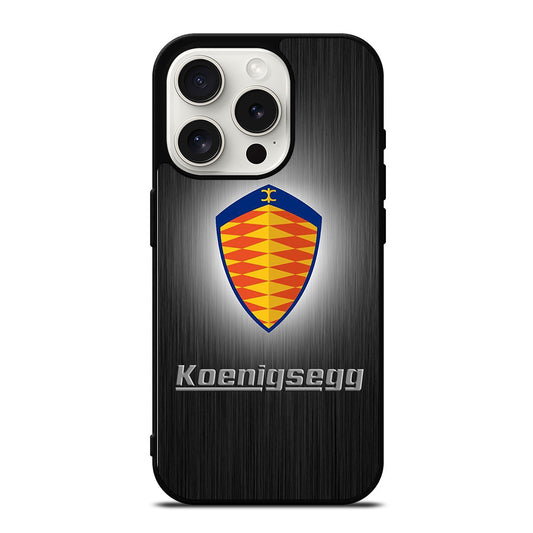 KOENIGSEGG METAL LOGO iPhone 15 Pro Case Cover