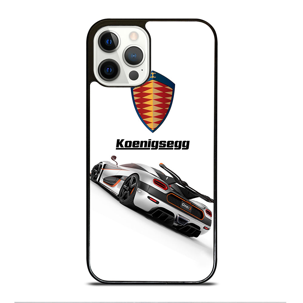 KOENIGSEGG WHITE CAR iPhone 12 Pro Case Cover