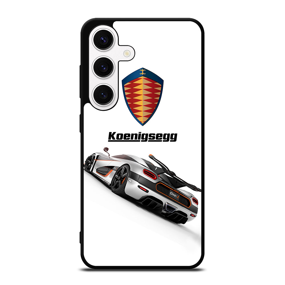 KOENIGSEGG WHITE CAR Samsung Galaxy S24 Case Cover