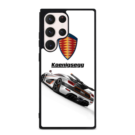 KOENIGSEGG WHITE CAR Samsung Galaxy S23 Ultra Case Cover
