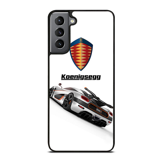 KOENIGSEGG WHITE CAR Samsung Galaxy S21 Plus Case Cover