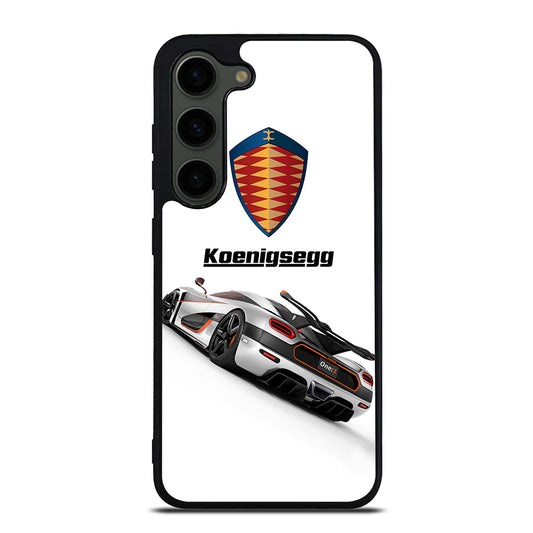 KOENIGSEGG WHITE CAR Samsung Galaxy S23 Plus Case Cover