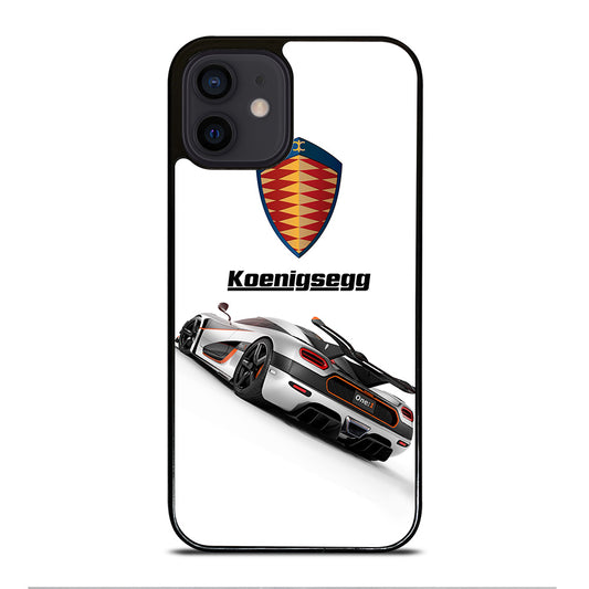 KOENIGSEGG WHITE CAR iPhone 12 Mini Case Cover