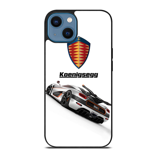 KOENIGSEGG WHITE CAR iPhone 14 Case Cover
