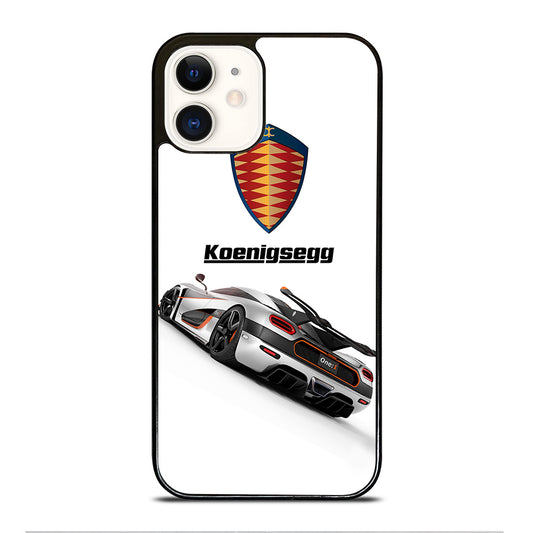 KOENIGSEGG WHITE CAR iPhone 12 Case Cover