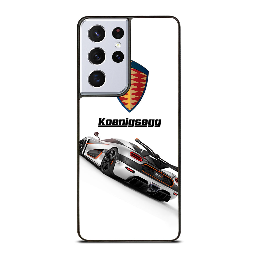 KOENIGSEGG WHITE CAR Samsung Galaxy S21 Ultra Case Cover