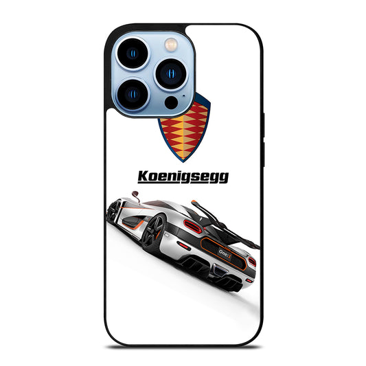 KOENIGSEGG WHITE CAR iPhone 13 Pro Max Case Cover