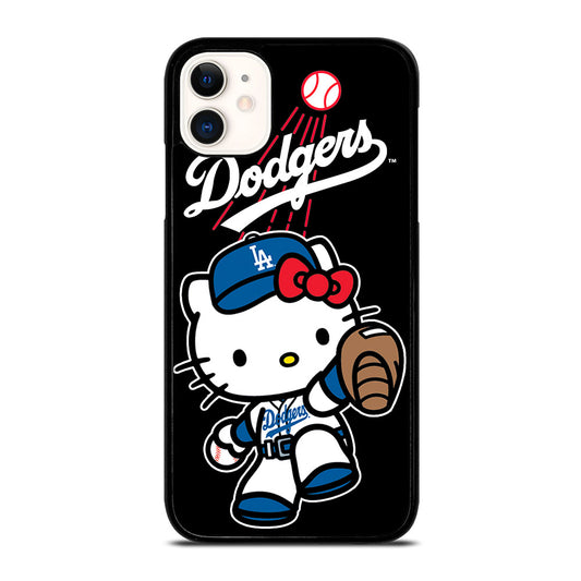 LA DODGERS HELLO KITTY MLB 2 iPhone 11 Case Cover