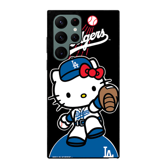 LA DODGERS HELLO KITTY MLB 3 Samsung Galaxy S22 Ultra Case Cover