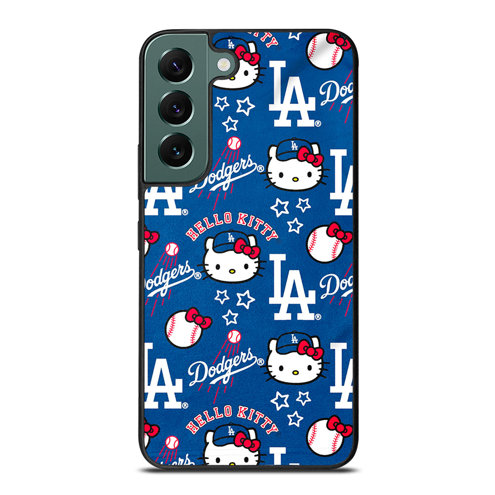 LA DODGERS HELLO KITTY PATTERN Samsung Galaxy S22 Case Cover